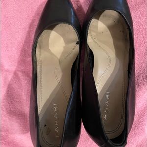 Tahari black flats